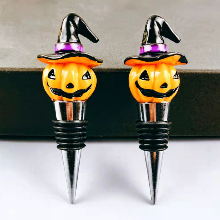 Wholesale Halloween Pumpkin Silicone Wine Stopper