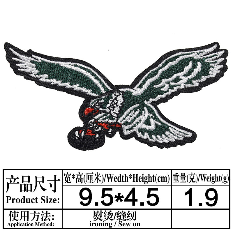 Wholesale Embroidered Eagle Team Badge Patch Set Twill Fabric 11 Styles Decorative DIY For Clothing Bags Hats Towels