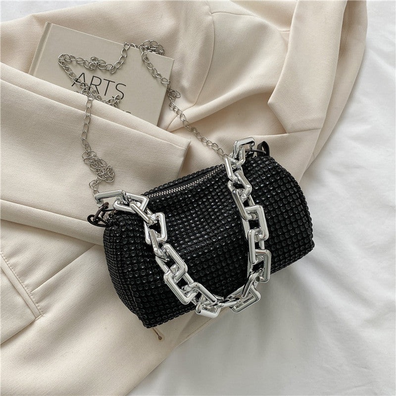 Wholesale Rhinestone Chain Fashion Personality Crossbody Underarm Bag