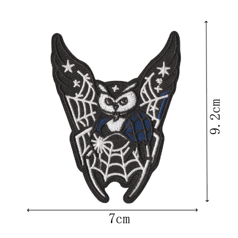 Wholesale Iron On Embroidered Patches Gothic Witch Vampire Skull  Web Set Of 10 For Coat Decorative Fashion