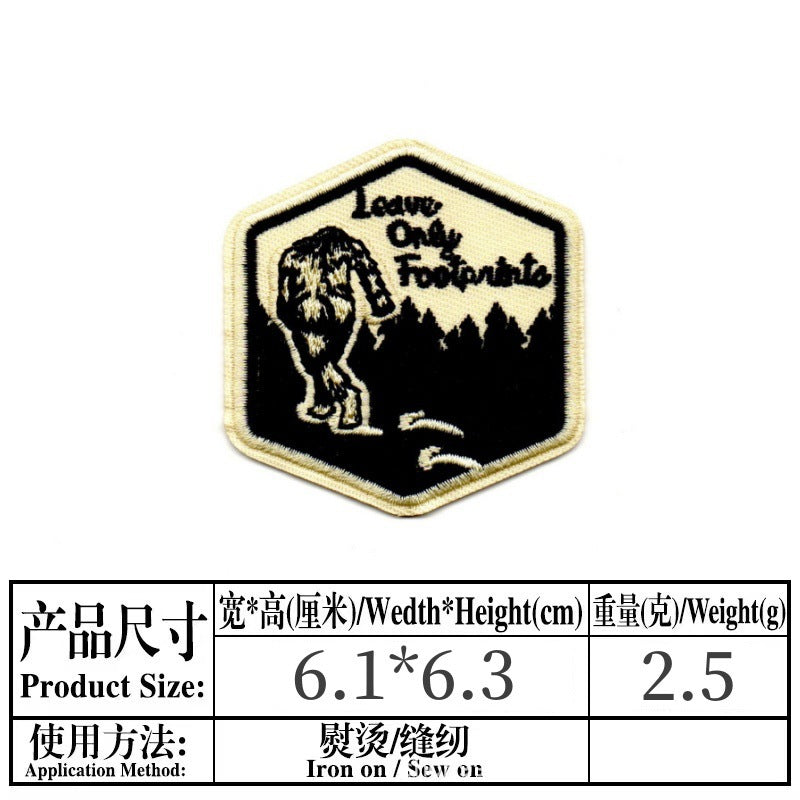 Wholesale Stylish Skull Embroidered Patch For et Boutique Decorative Accessory