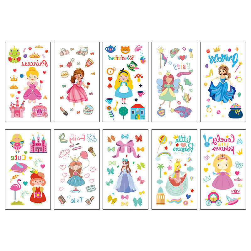 Wholesale 10pcs/sheet Children's cartoon little monster cute tattoo sticker