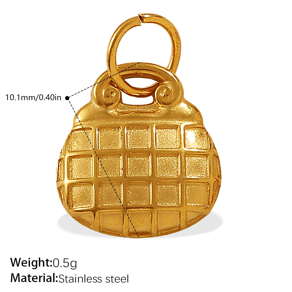 Wholesale Mini bag stainless steel plated pendant accessory
