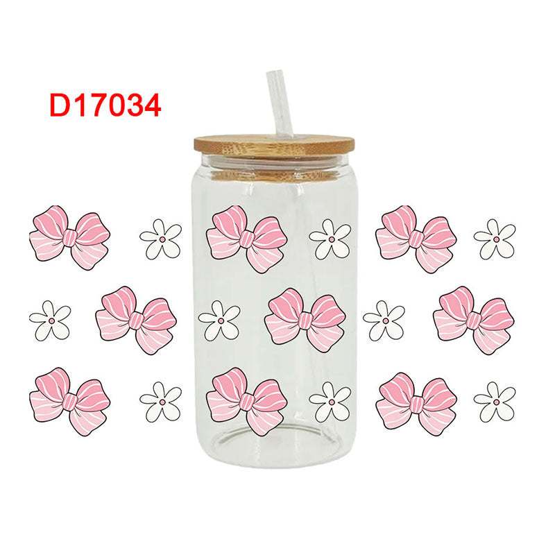 Wholesale Cute cartoon and simple 16oz Cup UV DTF Wrap