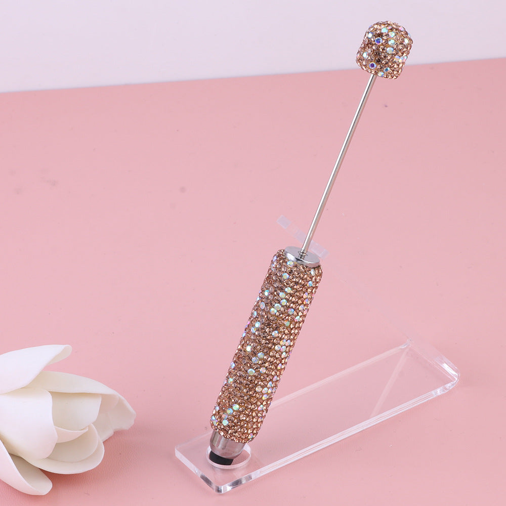 Wholesale  Live Hot Selling Color Touch Screen Pen Drill Pen Ceramic Mud Full Diamond Beaded Pen DIY Beaded Ballpoint Pen Heavy Industry Pen
