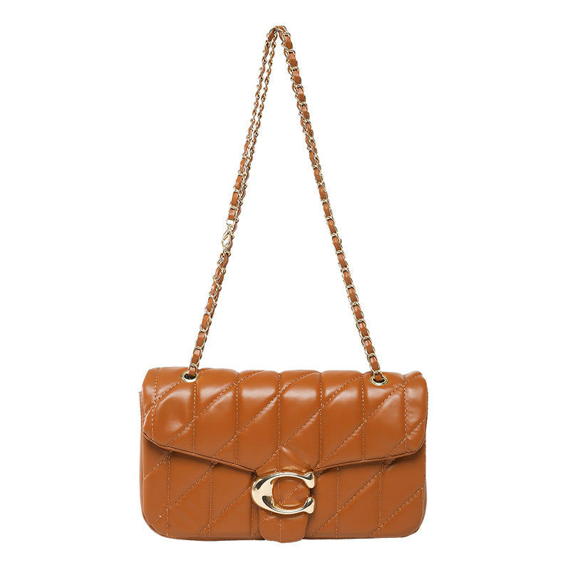 Wholesale Diamond embroidery chain crossbody bag small square bag underarm