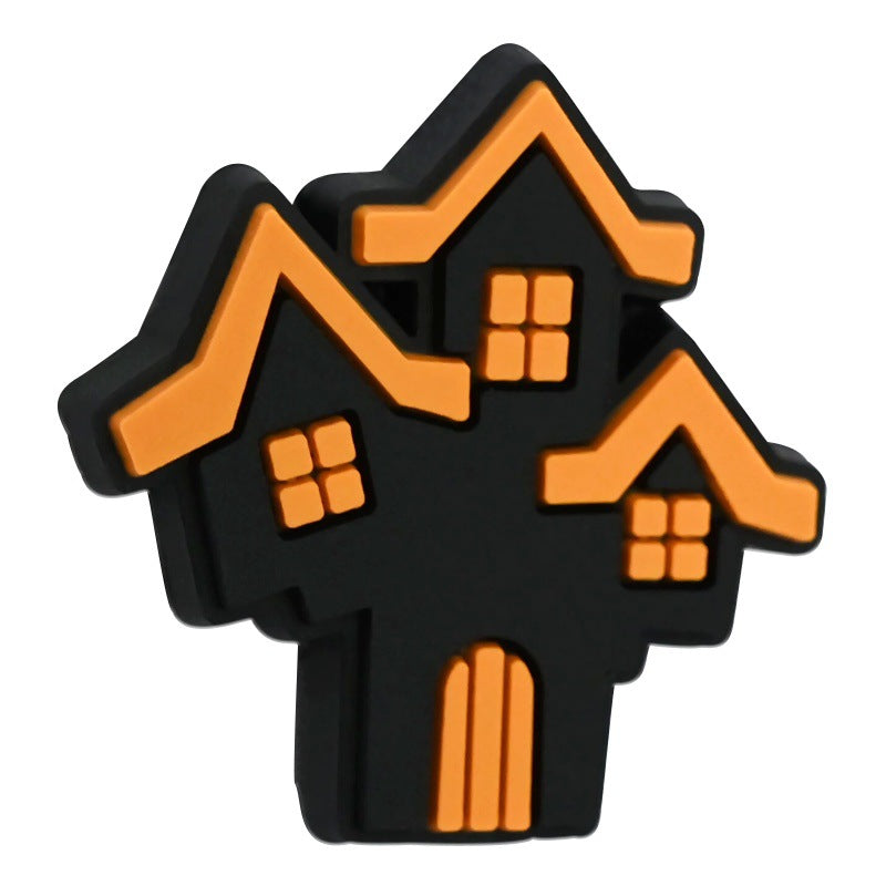 Wholesale Random 100pcs/pack  Cartoon Halloween Series PVC Soft Focal Beads