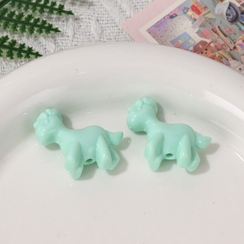 Wholesale 10pcs/pack  Macaron colored foal animal beads Acrylic Beads