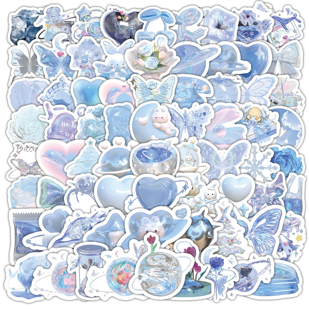 Wholesale 100 Cute Cartoon Colorful Graffiti Small Stickers Waterproof Vinyl Stickers