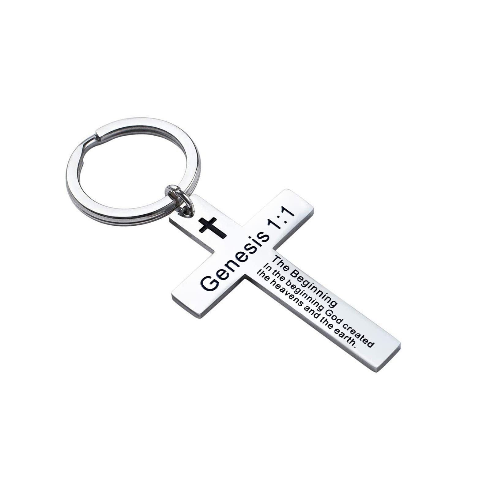 Wholesale Creative stainless steel letter keychain