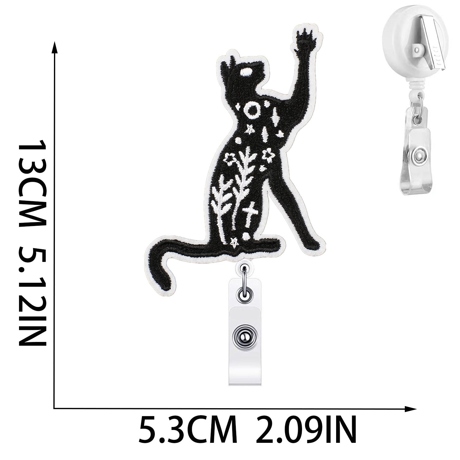 Wholesale Halloween Easy Pull-up Buckle Embroidered Cloth Sticker