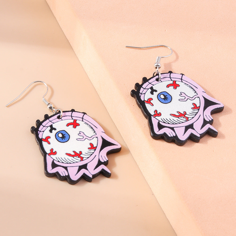 Wholesale Christmas Elk Bell Bow Santa Heart Snowflake Asymmetrical Penguin Earrings