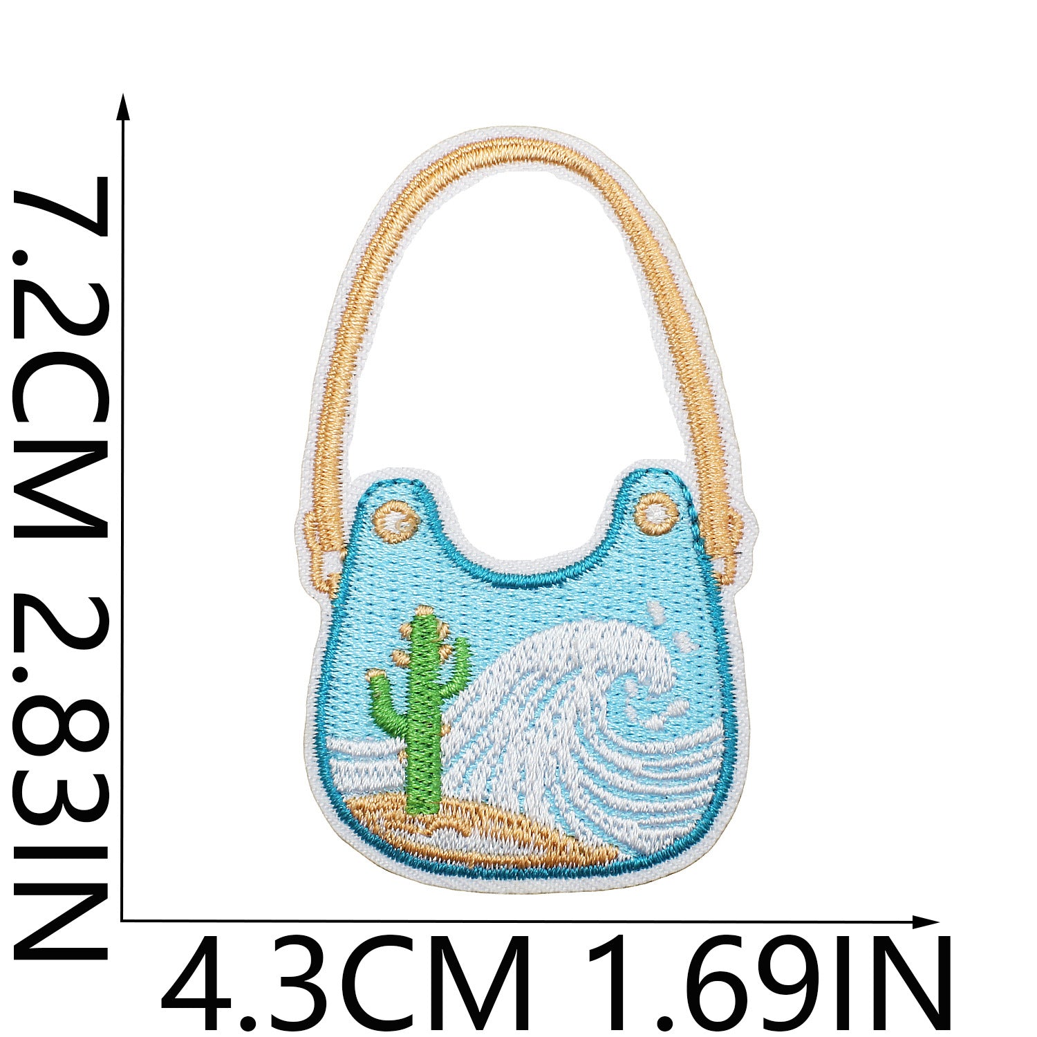 Wholesale summer Pearl Shell Beach Crab Embroidery DIY Patches