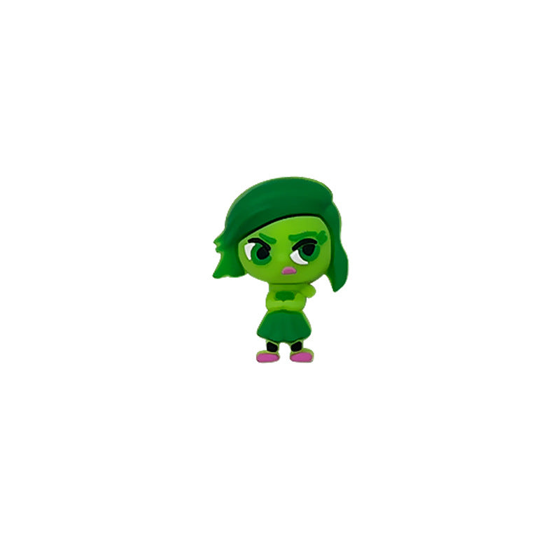 Wholesale 10pcs/pack Silicone Green Cartoon Character 3D DIY Beads