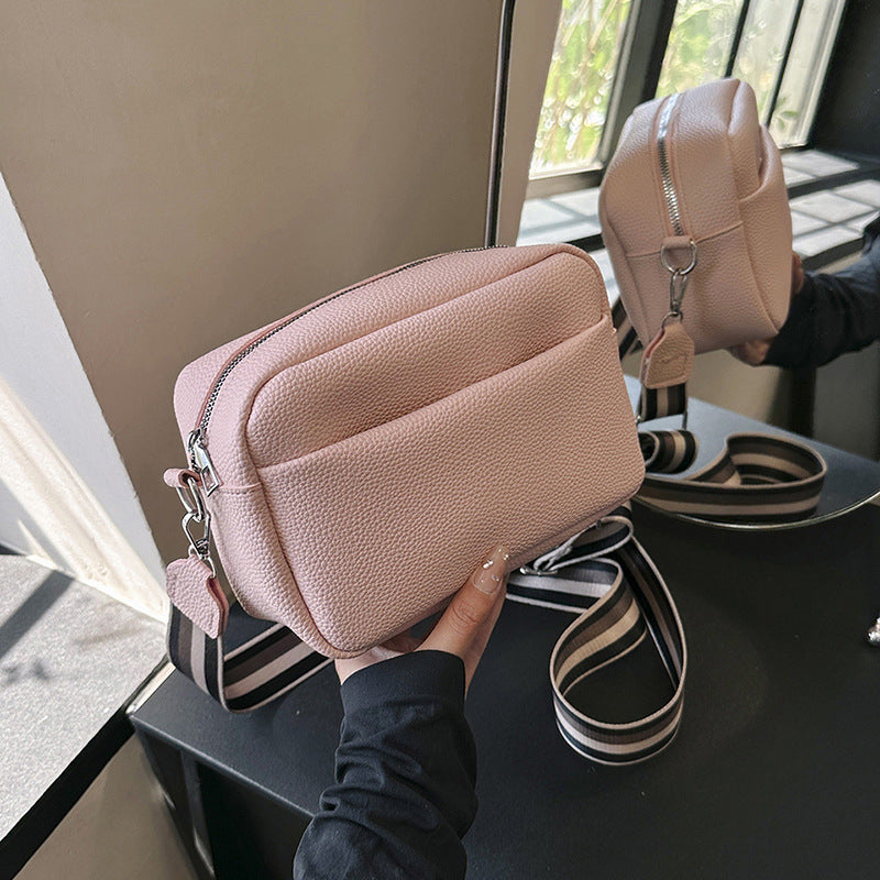 Wholesale Solid Color PU Messenger Bag
