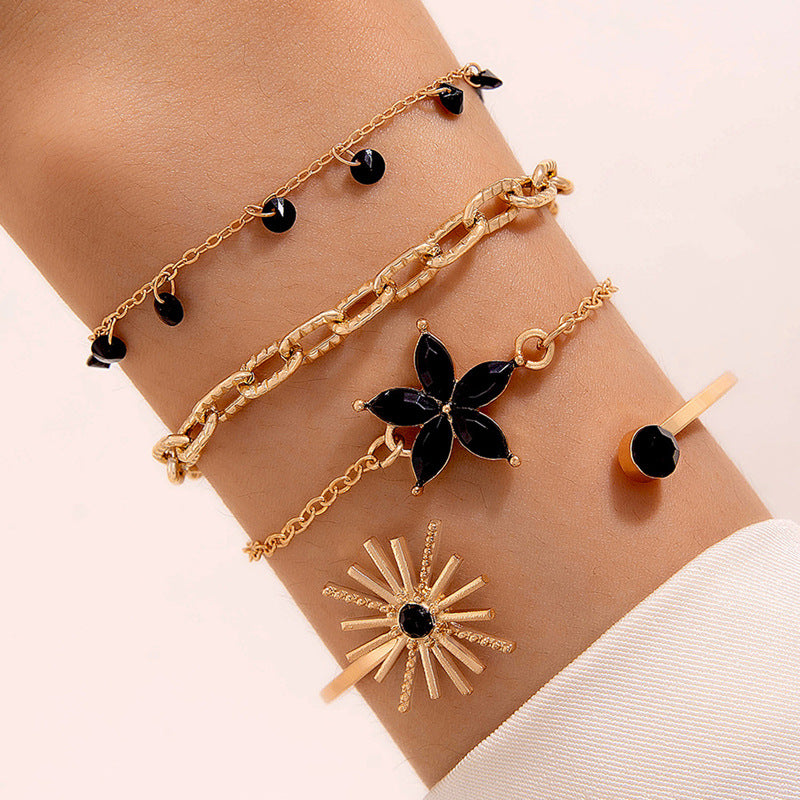 Wholesale Luxury Jewelry Colorfulful Four-Layer Bracelet