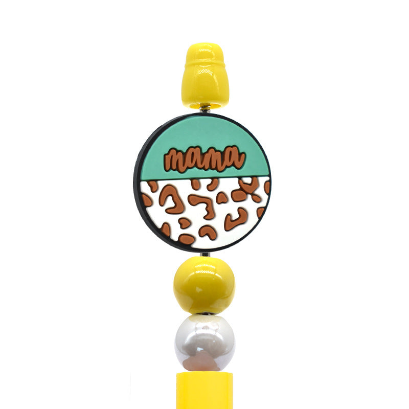 Wholesale Random  100pcs/pack Cartoon Love Mom Beads Focal Beads