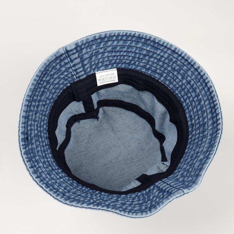 Wholesale Vintage Denim Small Pocket Washed Fashion Sunscreen Sun Hat
