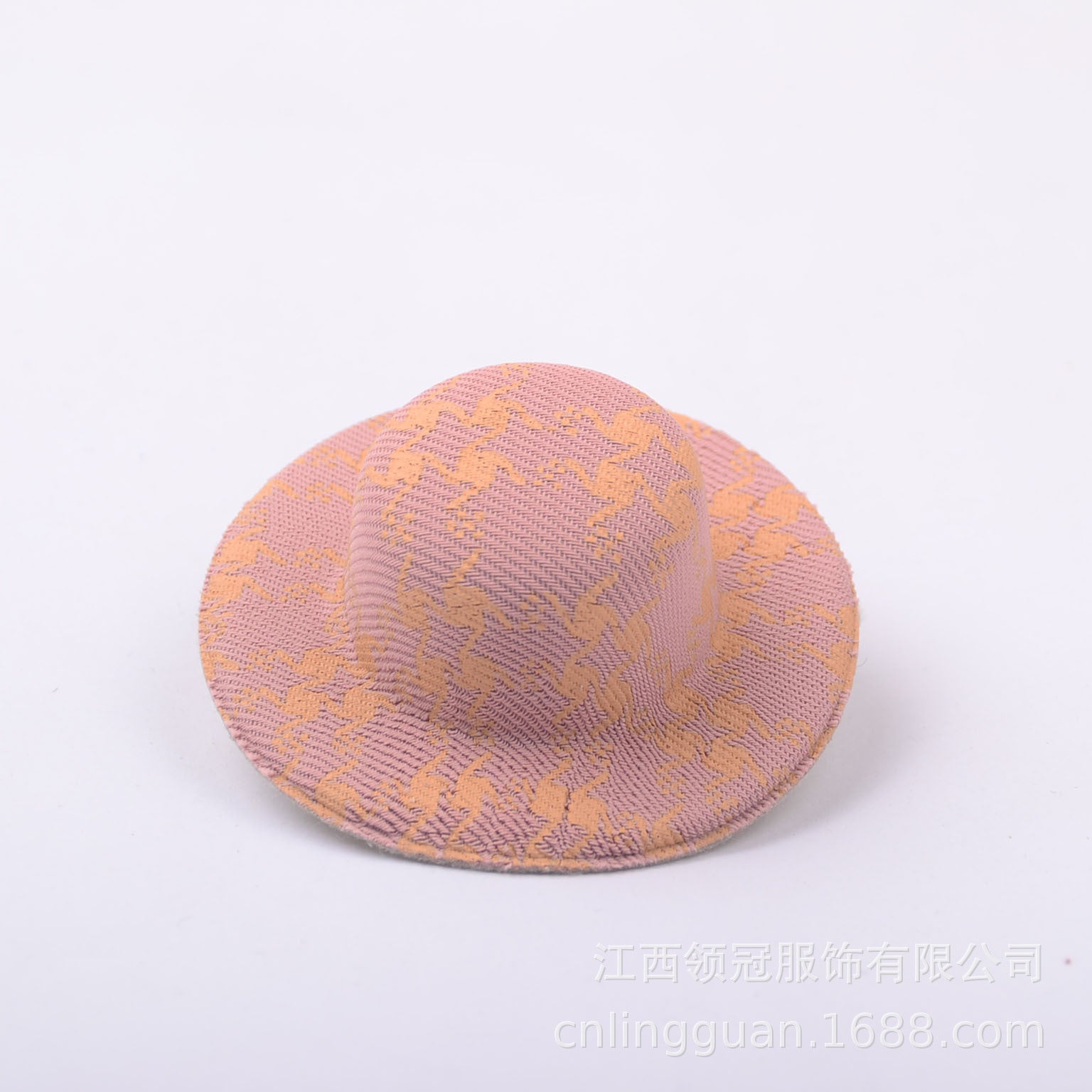 Wholesale Mobile phone pendant perfume holder hat ornaments doll accessories diy hand-made Meng Qiqi hat vintage printing 5.8CM