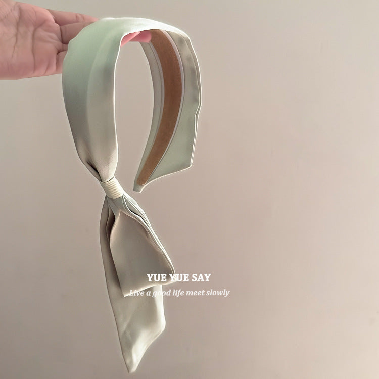 Wholesale Summer Vintage Milk Green Mixed Material Headband