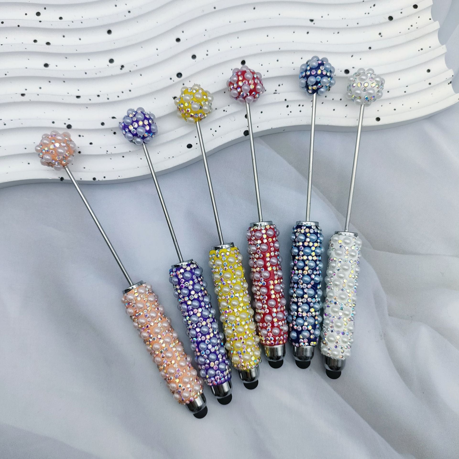 Wholesale DIY Touch Screen Pearl Full Diamond Beadable Pen