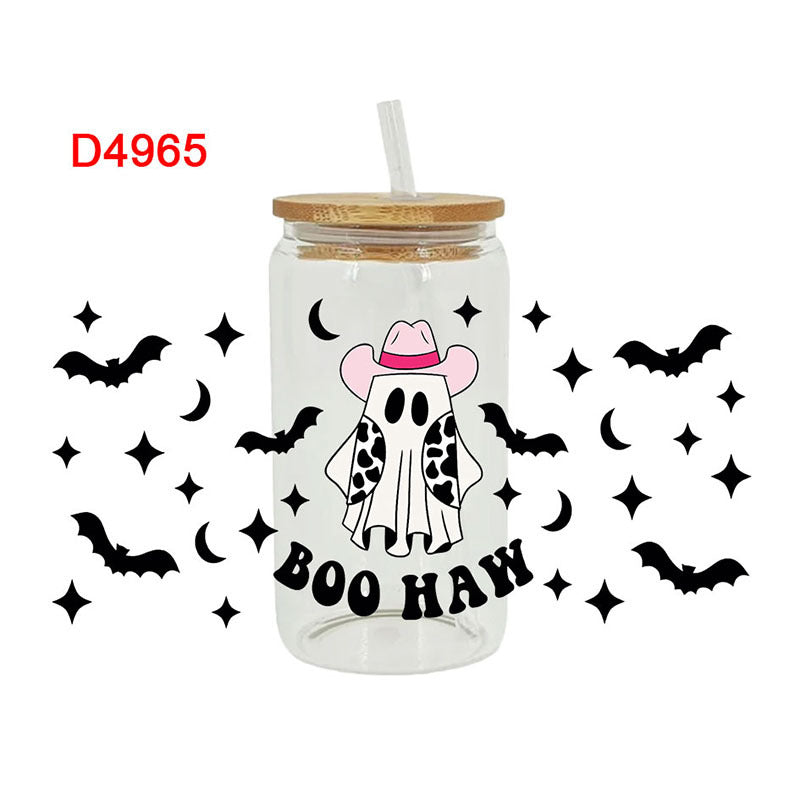 Wholesale Western style Halloween 16oz Cup UV DTF Wraps