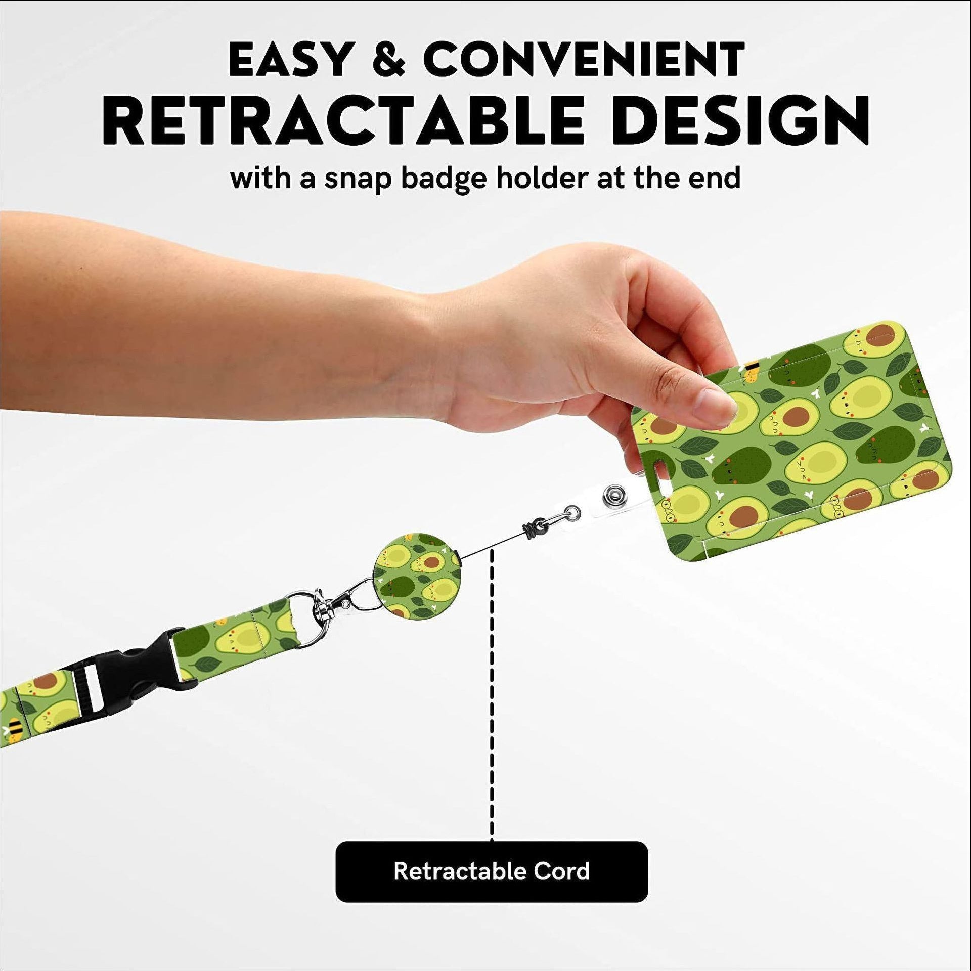 Wholesale  Phone Hanging Chain Wrist Lanyard Key Pendant Telescopic Keychain Card Holder