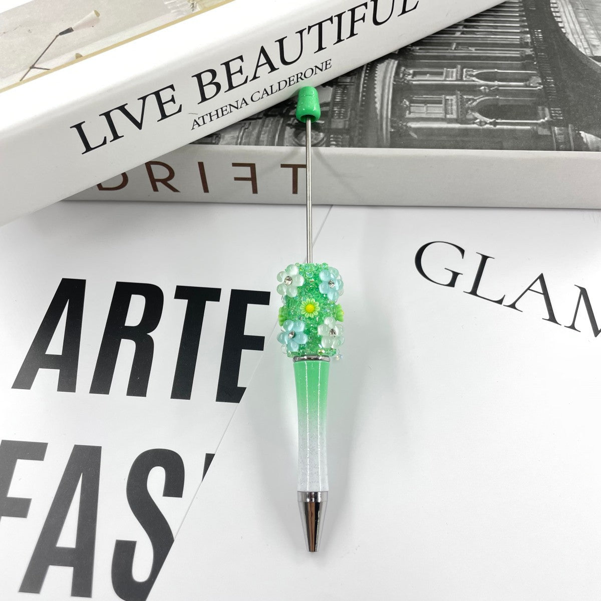 Wholesale 10pcs Dreamy Flower Starry Sky Sugar  beadable pens