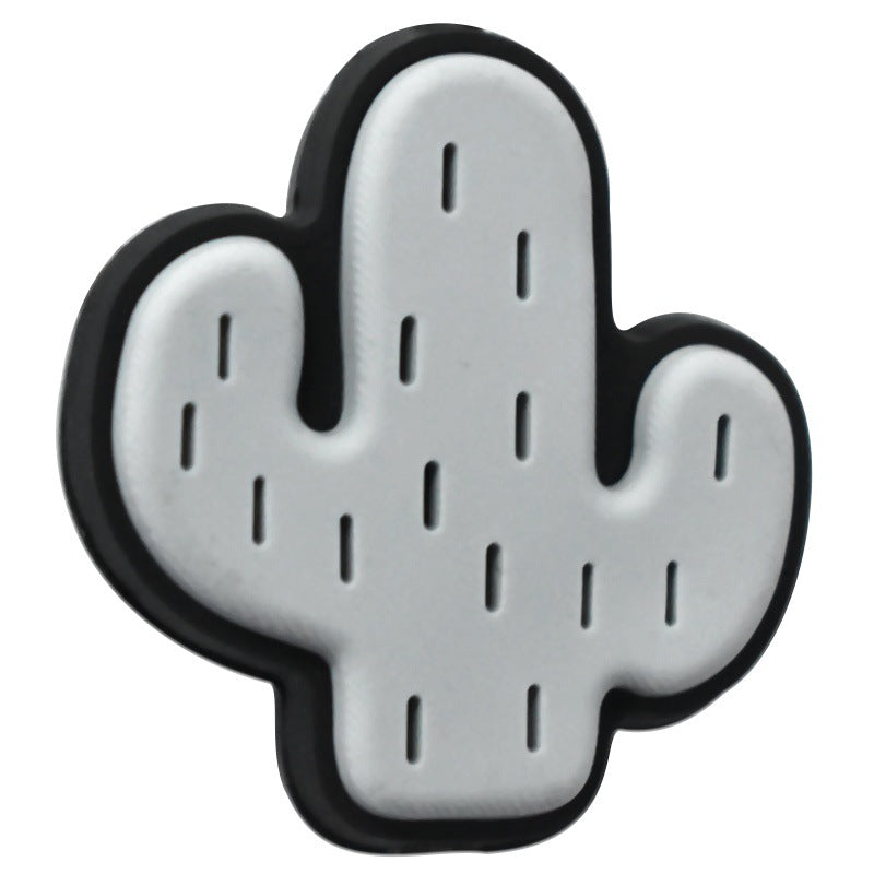 Wholesale   Random 100pcs Cactus series soft glue perforated double-sided thick patch DIY detachable beads