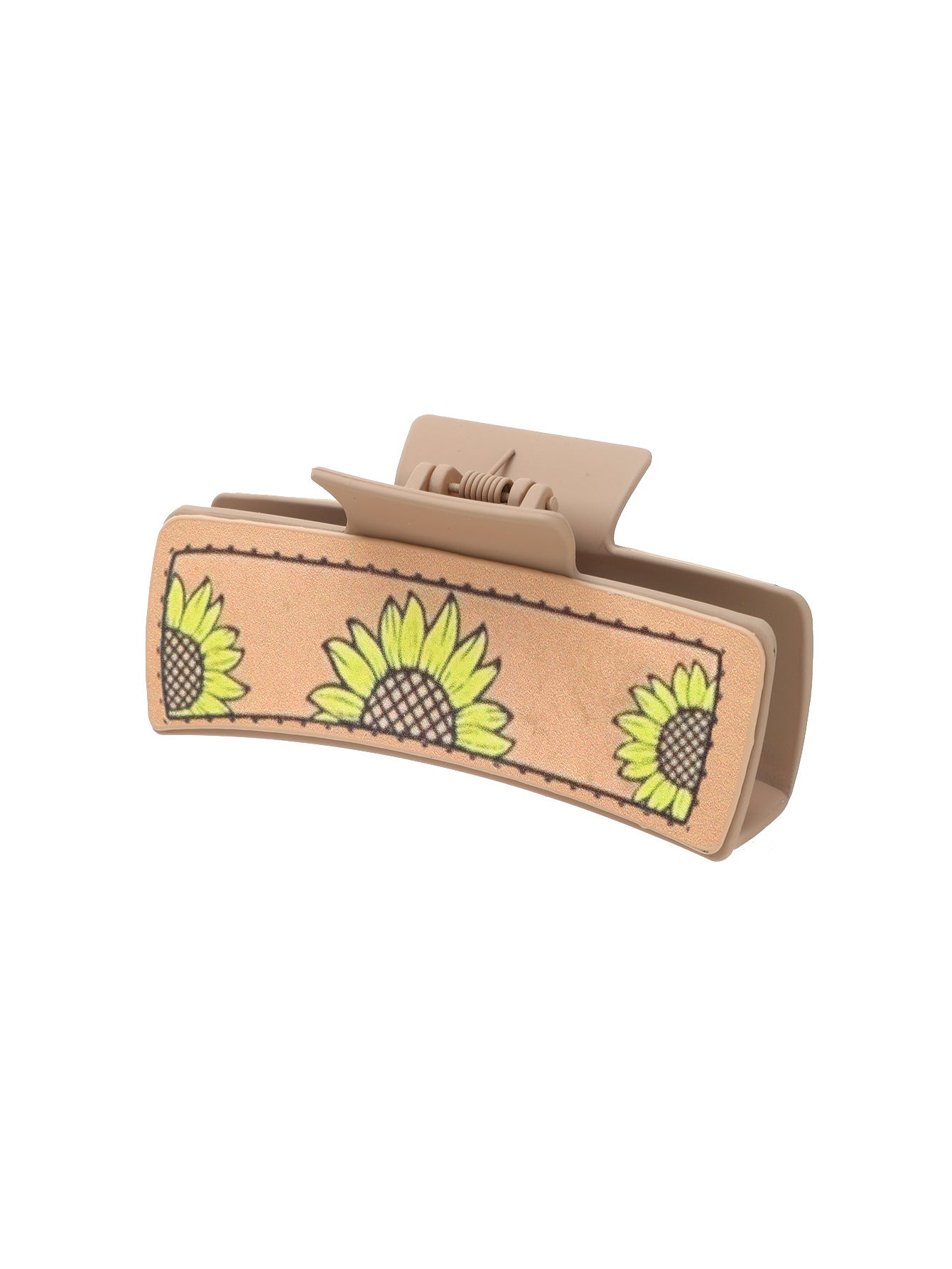 Wholesale Western Style MAMA Cactus HOWDY Leather Hair Clip Shark Clip Combination