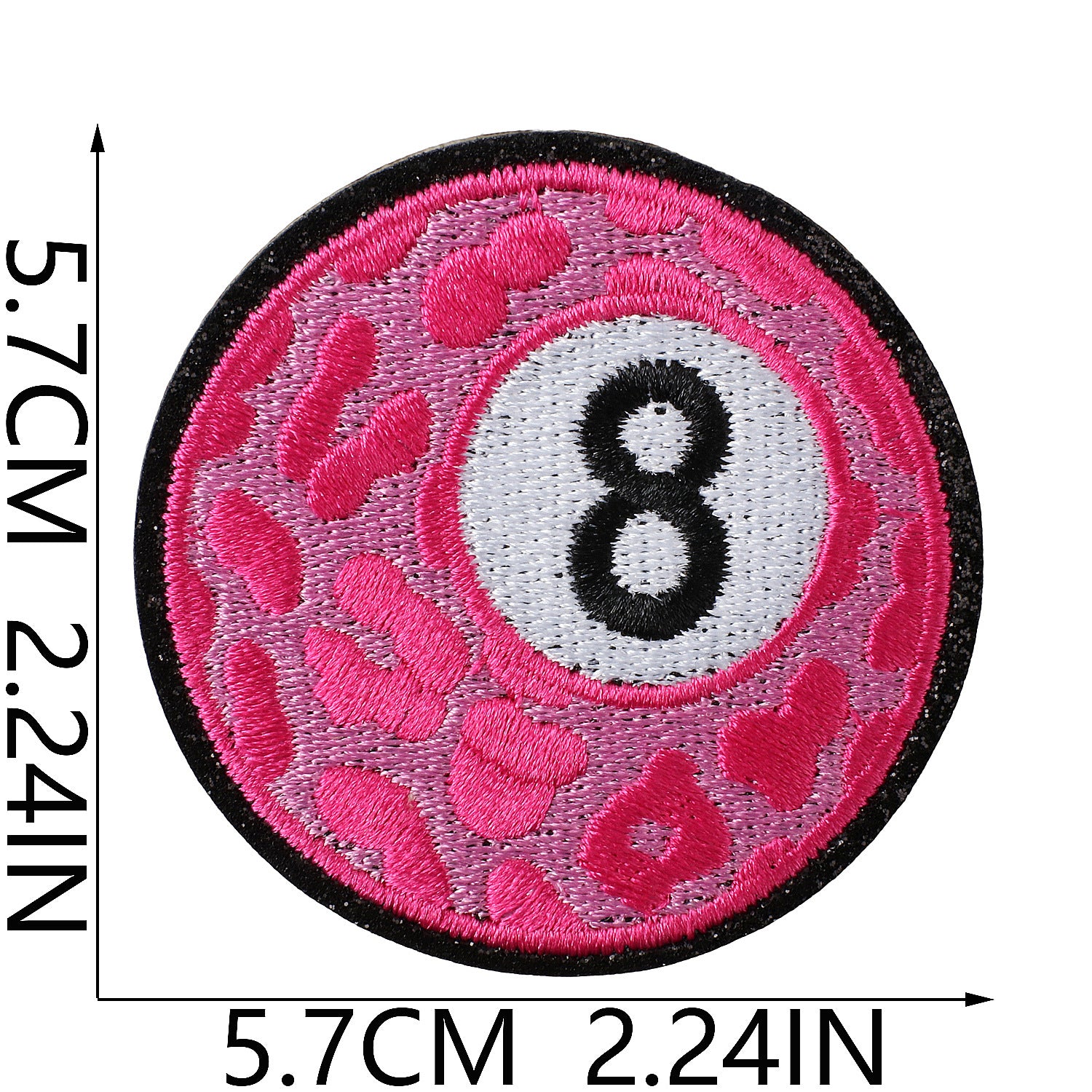 Wholesale Glitter Embroidered Fabric Patch Vintage American Retro Billiards Poker Cowboy Bow Flower Design For Clothing DIY Gift