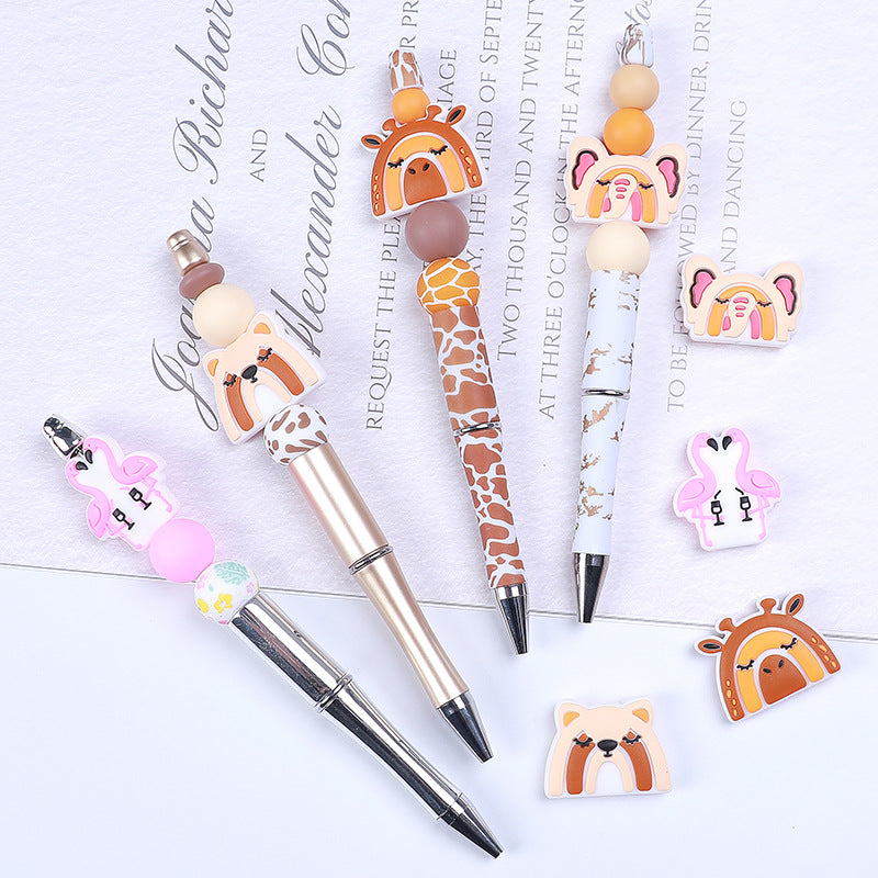 Wholesale 20pcs/pack  In stock  silicone beads children cartoon  Focal Beads