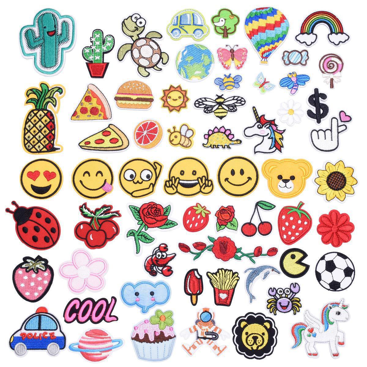 Wholesale Felt Twill Sequin Dinosaur Cartoon Patch Set For Clothing Decoration And DIY Craft Supply