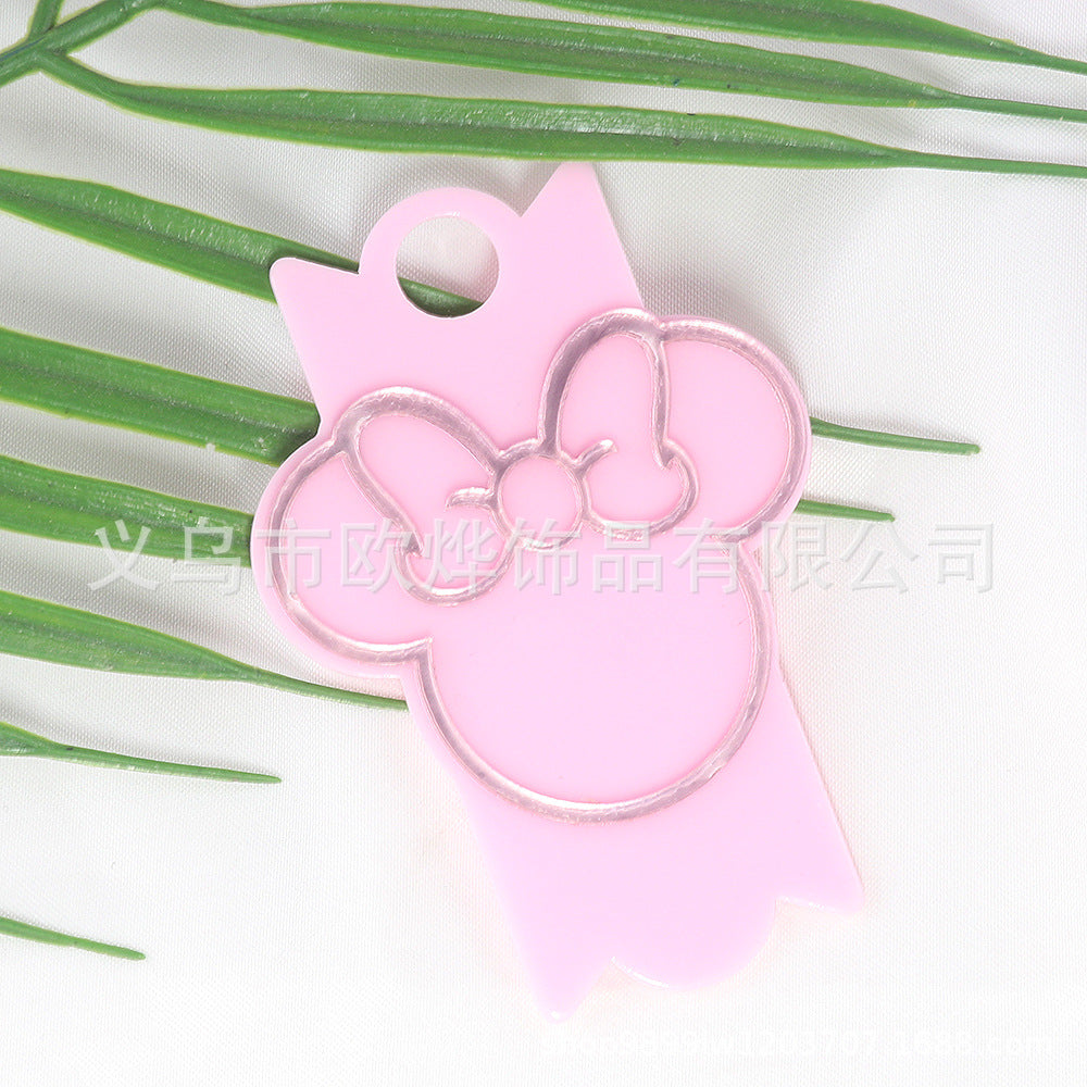 Wholesale 10pcs Blank DIY Acrylic Nameplate FlatBack