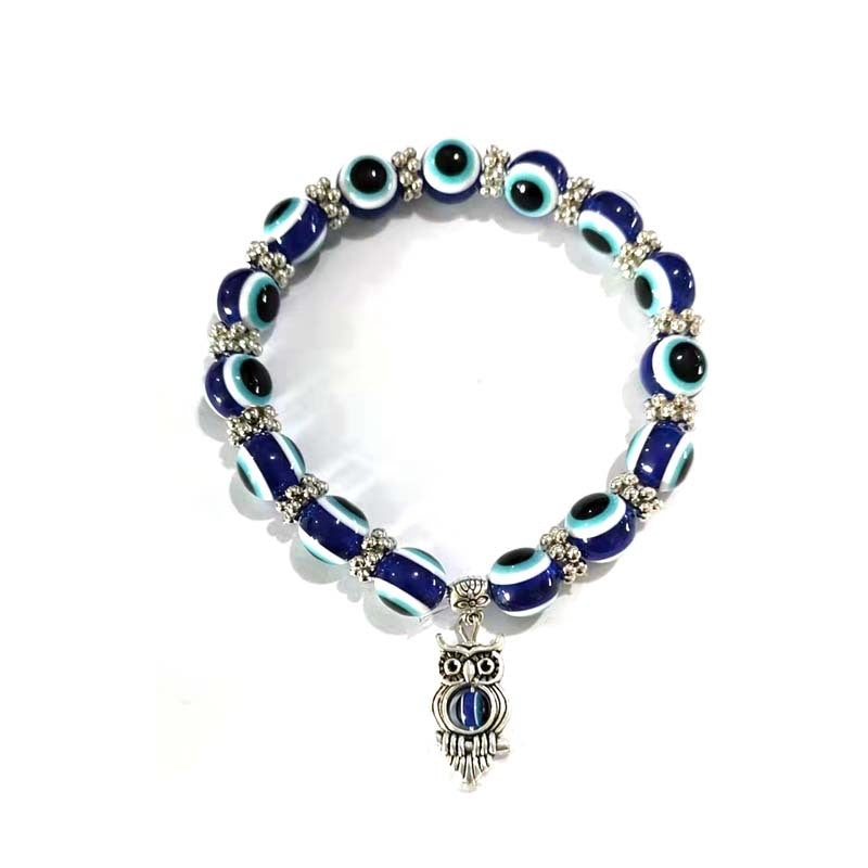Wholesale Devil Eyes Butterfly Elephant Resin Beaded Bracelet