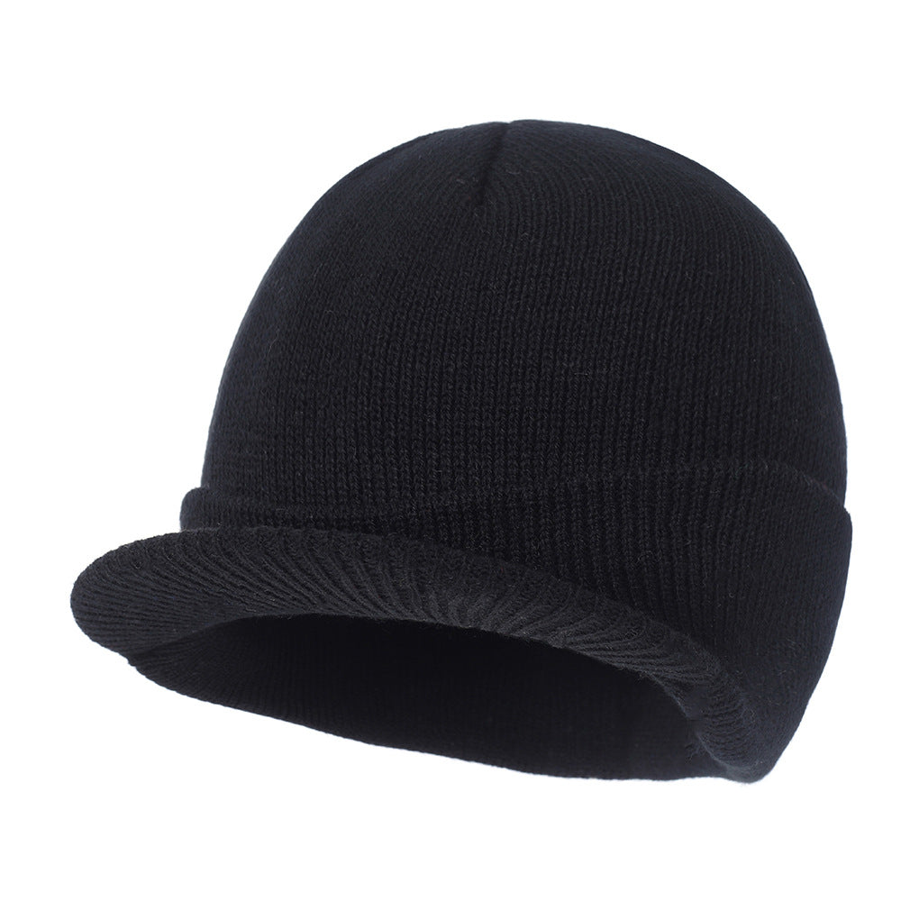 Wholesale Autumn and Winter Warm All-match Wide Brim Cap Beanie