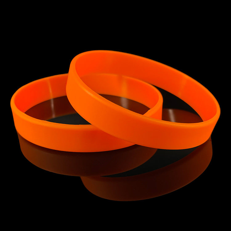 Wholesale 100pcs Sports Bracelets Grouped Printable Engraved Color-filled Rubber Bracelets