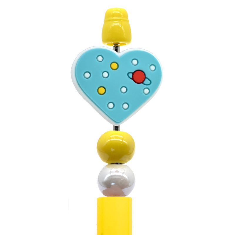 Wholesale Random100pcs/pack DIY color love ballpoint pen handmade beaded