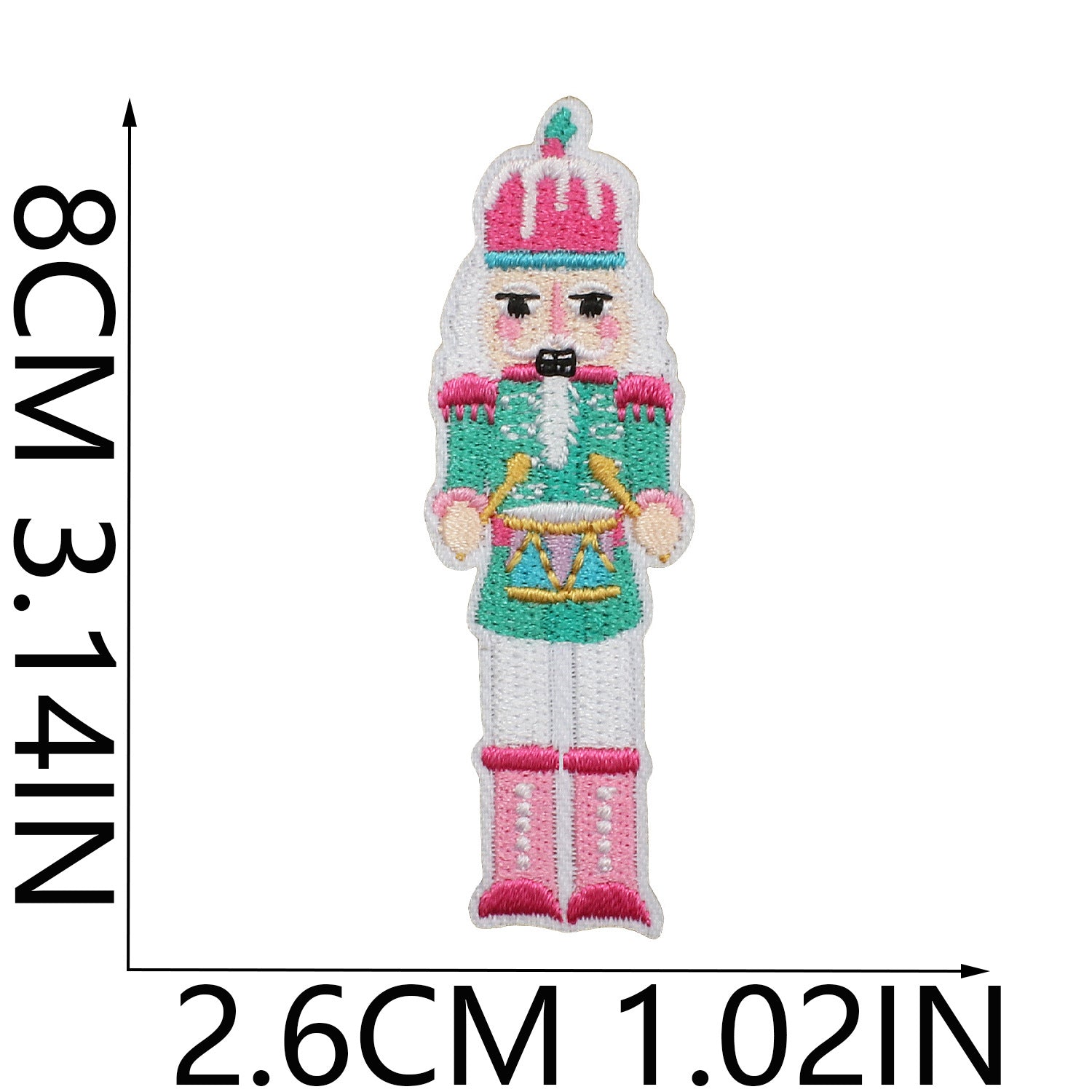 Wholesale Chic Polyester Embroidered Iron On Nutcracker Patch For Clothing Bags DIY Craft Accessory OLY Exclusive