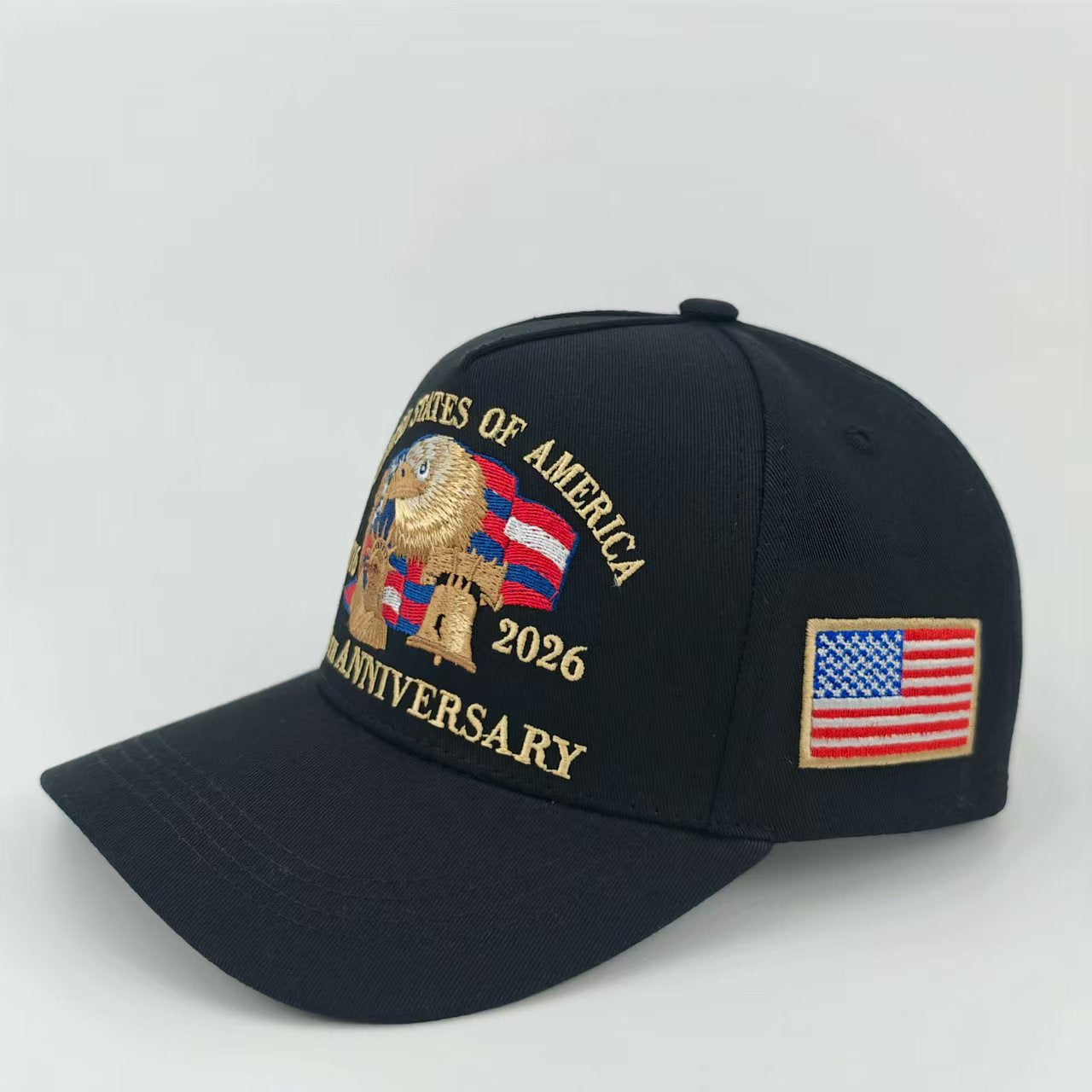 Wholesale Colorful Eagle Flag Embroidered Baseball Hat