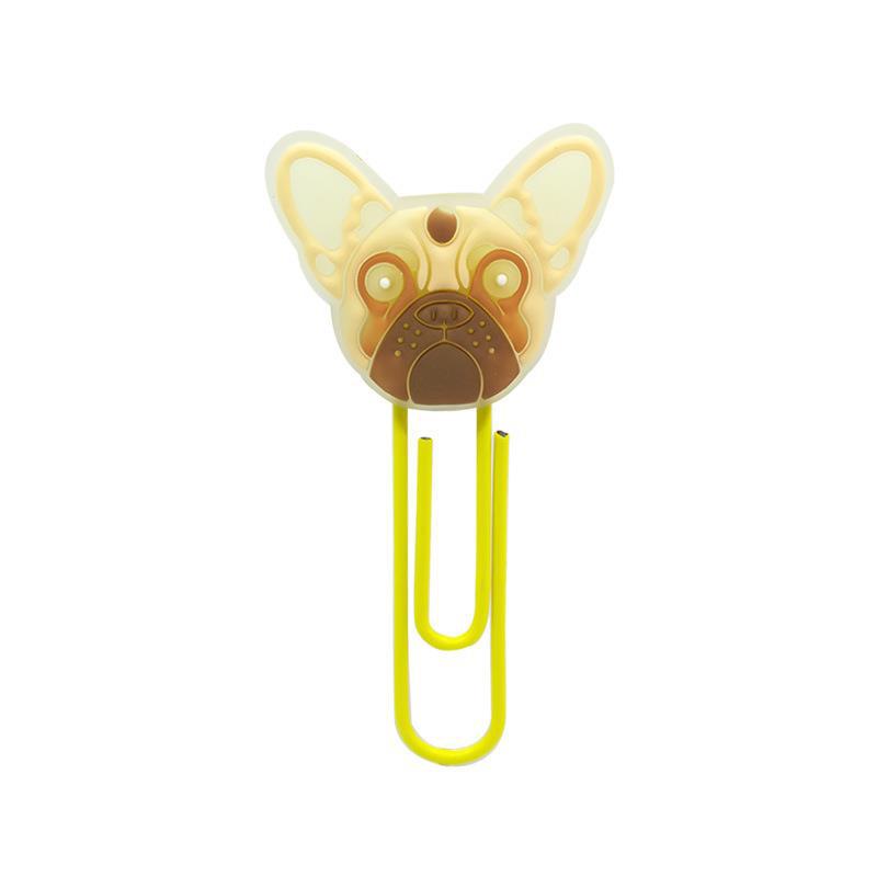 Wholesale 10pcs Animal series animation paper clip luminous paper clipBookmarks