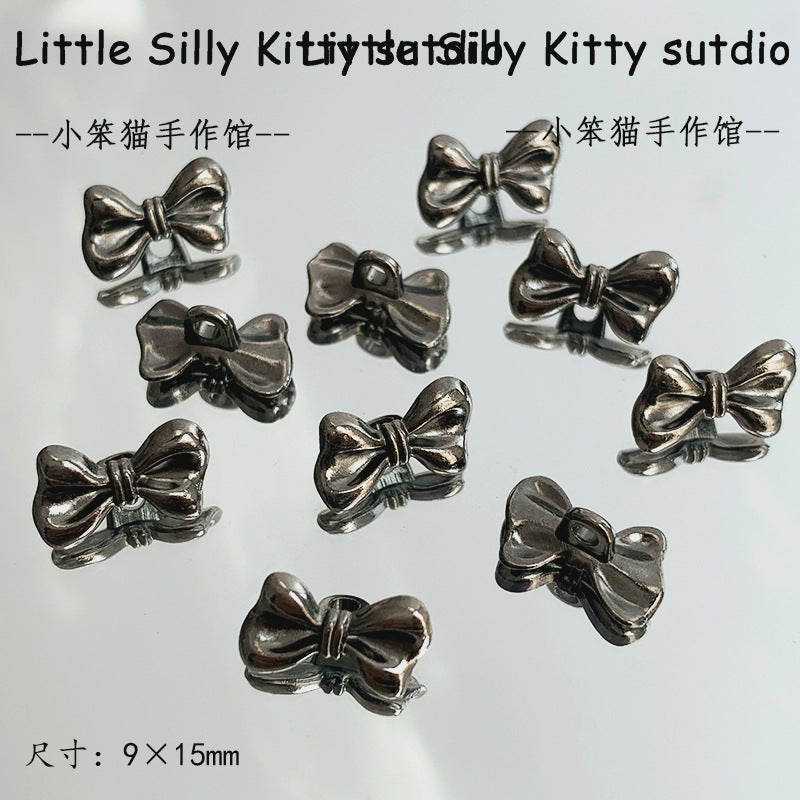 Wholesale Gun Black Peony Butterfly Snake Feather Moon Red Agate Alloy Charms DIY Bracelet Making Fashion Accessory Gift