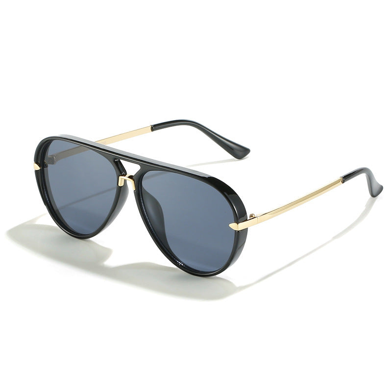 Wholesale Pilot Retro Large Frame  Mirror Sunglasses
