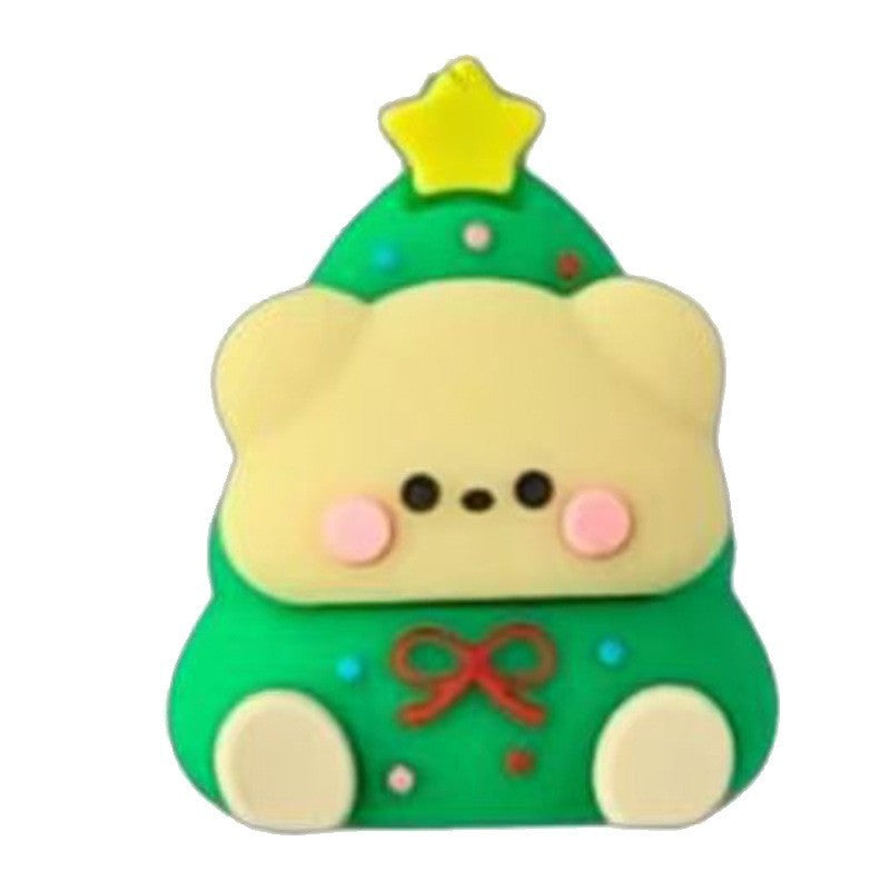 Wholesale 20pcs Christmas cartoon silicone bead string  Focal Beads