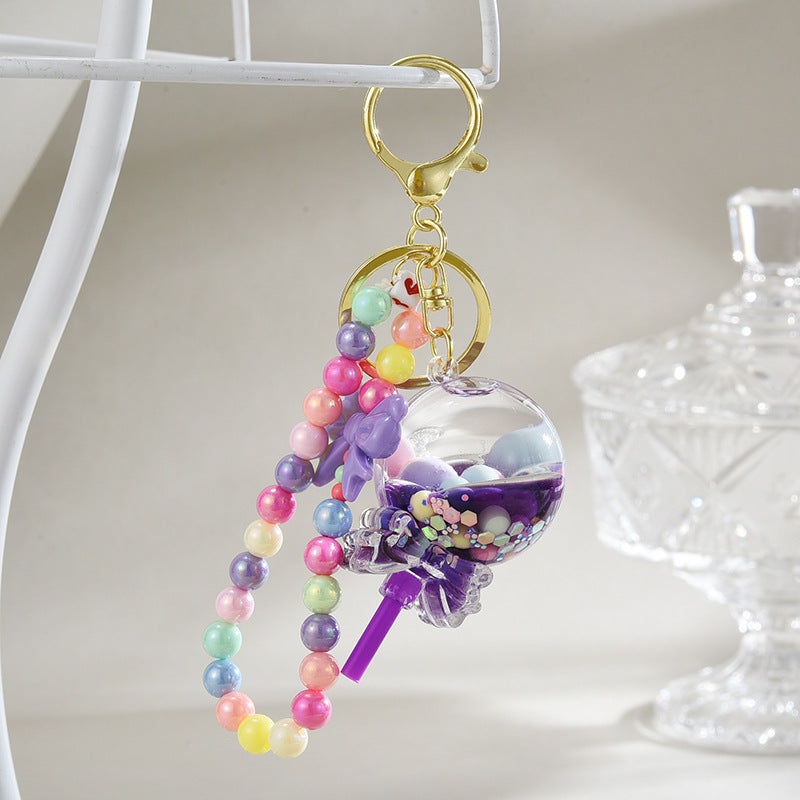 Wholesale Bracelet Acrylic Oiled Lollipop Keychain