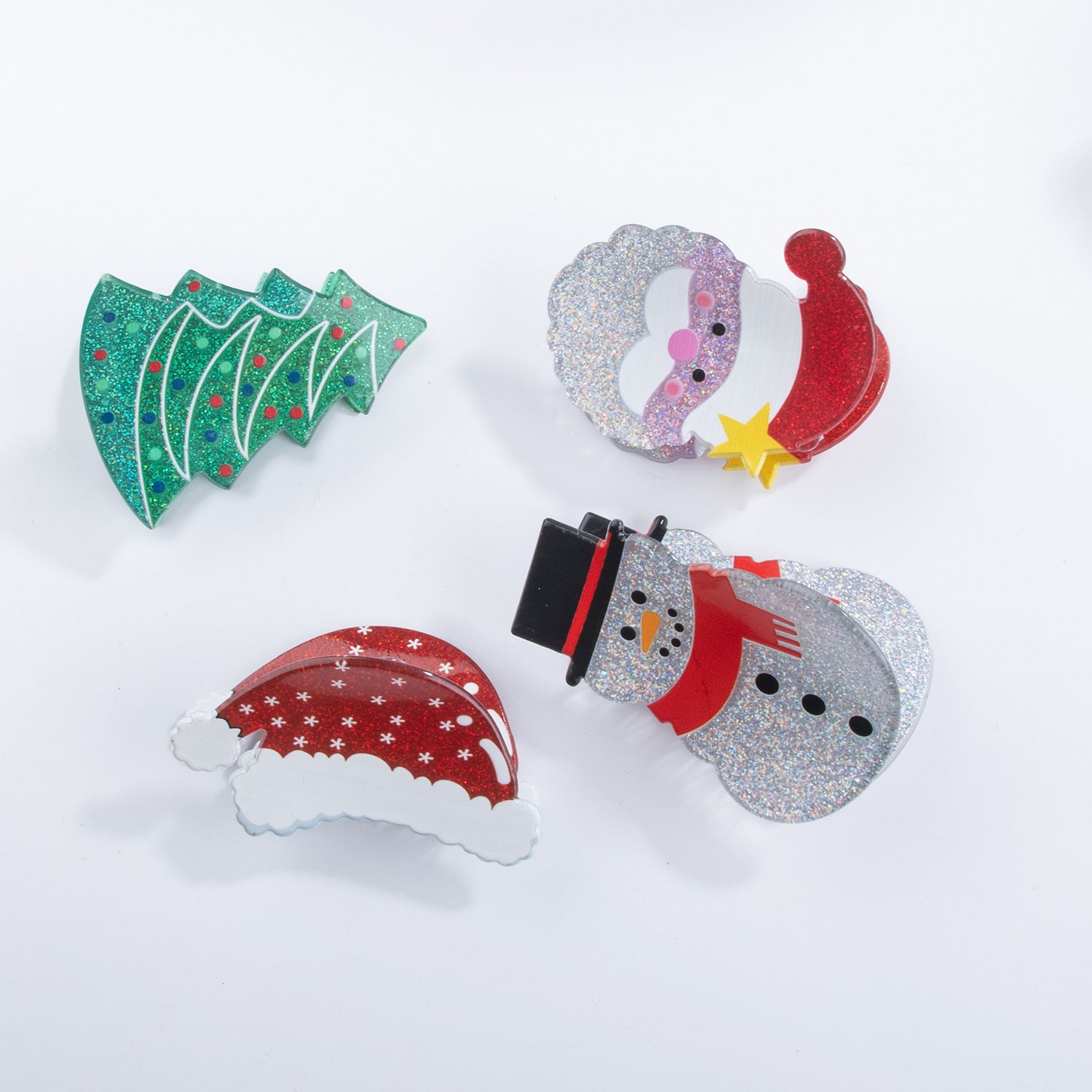 Wholesale Christmas Snowman Acrylic Claw Hair Clip Women S Fashion Accessory