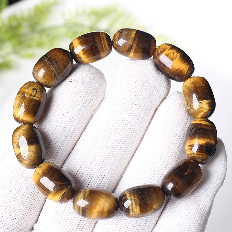 Wholesale Raw Ore Yellow Tiger Stone Bracelets