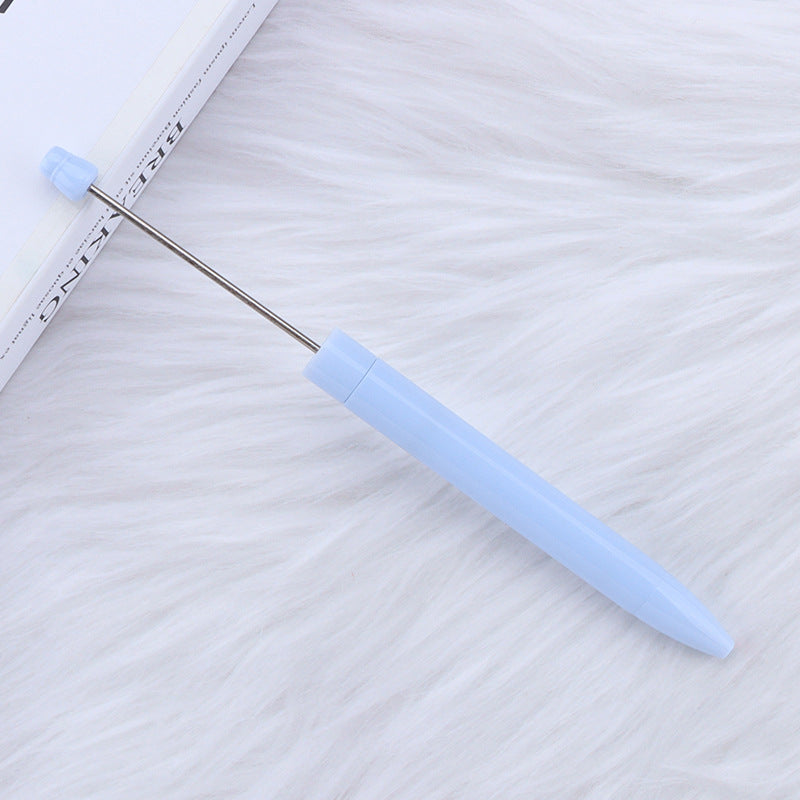 Wholesale 5pcs Beadable Pens Simple Plastic DIY Pen Office Supplies