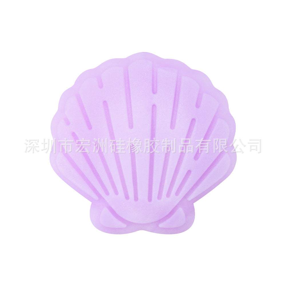 Wholesale 10pcs/ pack Shell Epoxy  Food Grade Silicone Beads DIY Loose Beads