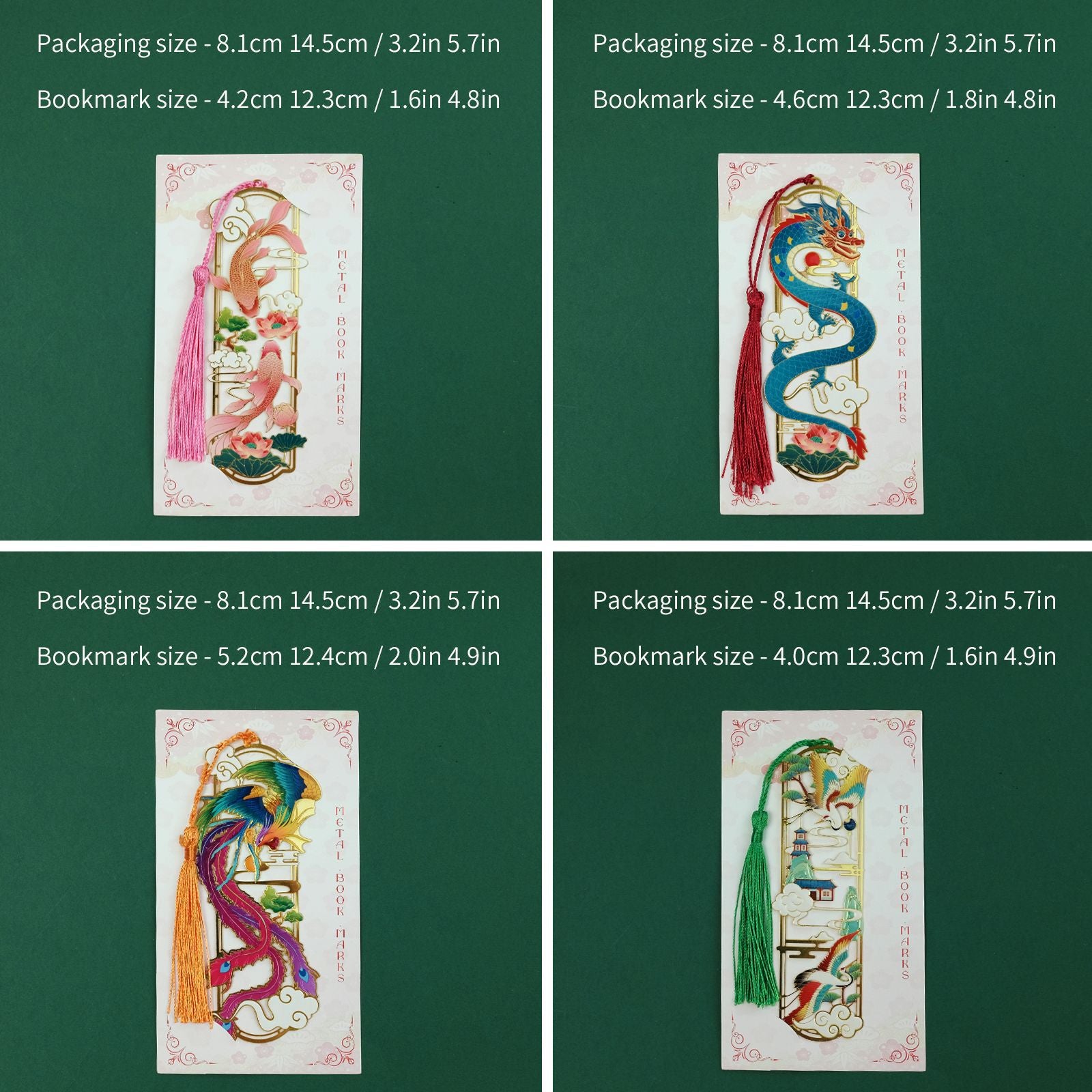 Wholesale Chinese style themed metal bookmark hollow high value small gift